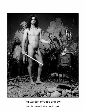 Queer Vancouver Visual Artist David Silvercloud B&W photos of male nudes.  Click to enter.